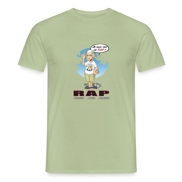 Maquette de T-shirt homme « Retraite Idéale : Apéro & Pétanque à Volonté » à personnaliser