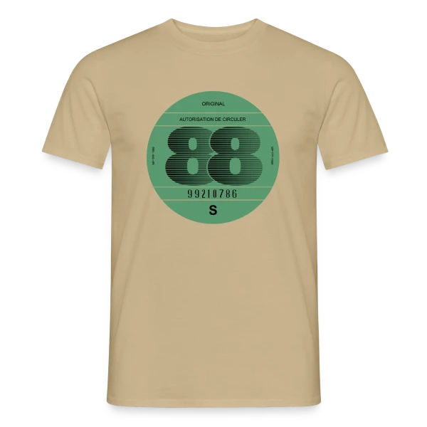 Maquette de T-shirt homme « "France 1988" | Automobile Rétro Vintage » à personnaliser