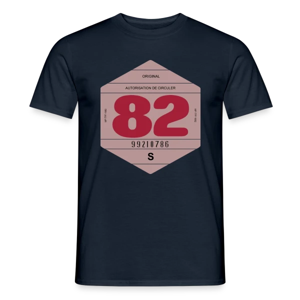 Voiture Rétro 1982 : L'Esprit Vintage Français sur T-shirt homme