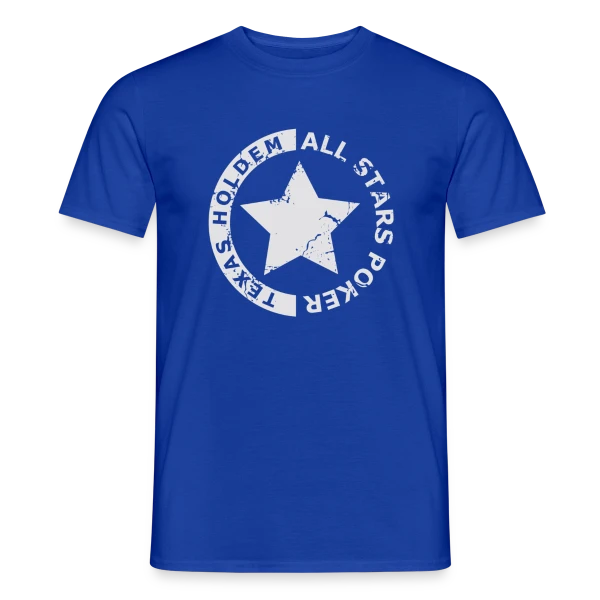 Maquette de T-shirt homme « Poker All Stars: Texas Hold'em Légendes » à personnaliser