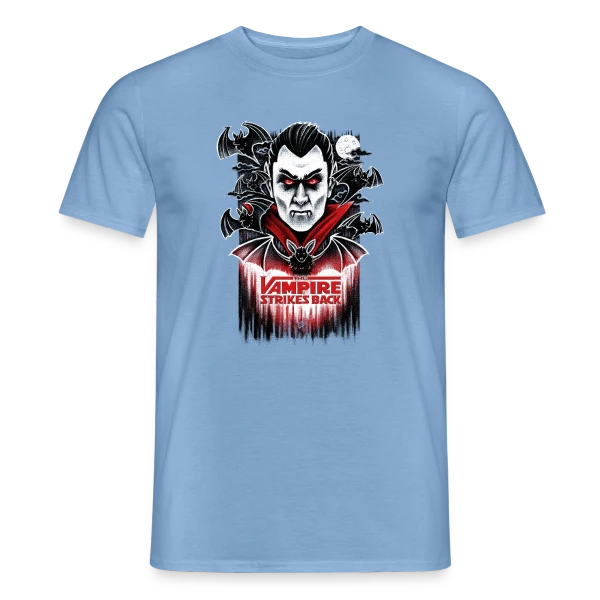 Maquette de T-shirt homme « Le Retour du Vampire V2 » à personnaliser