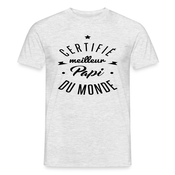 Le T-shirt "Meilleur Papi Certifié" sur T-shirt homme