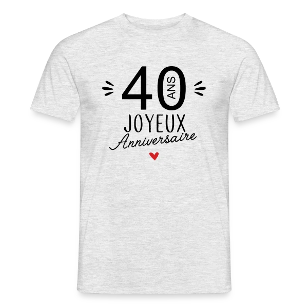 Anniversaire 40 Ans : La Fête Commence ! sur T-shirt homme