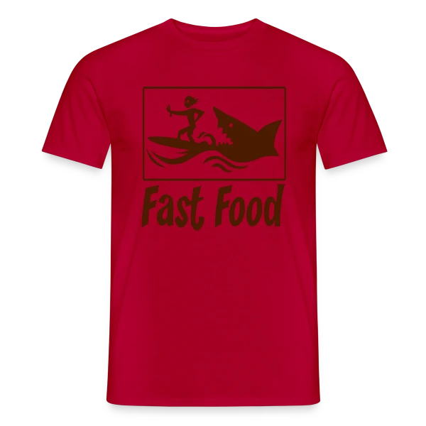 Fast Food : Le Plaisir de la Malbouffe Stylée sur T-shirt homme