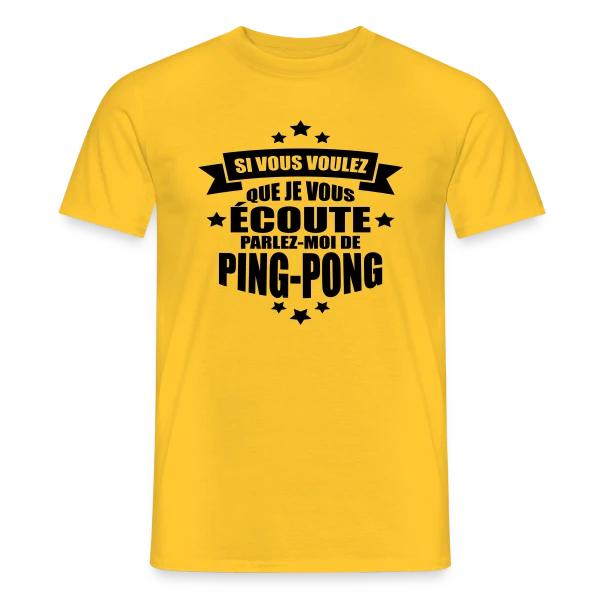 Accro au Ping-Pong : Ma Passion, Ma Vie, Mon Humour sur T-shirt homme