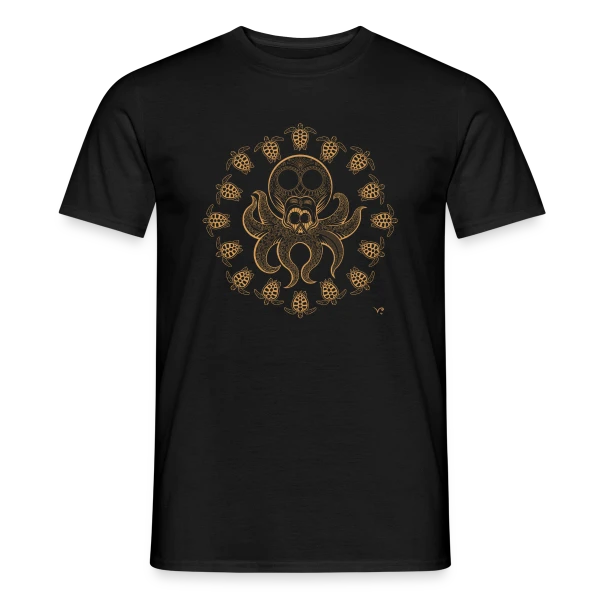 Crâne Poulpe sur T-shirt homme