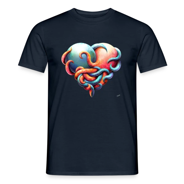 Grand Câlin Poulpe sur T-shirt homme