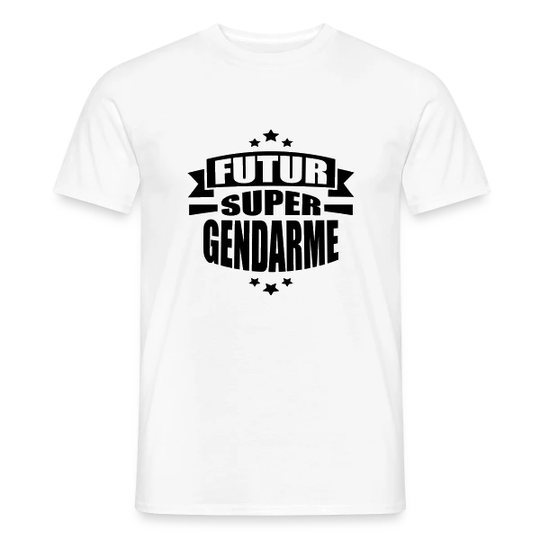 Enfant : Futur Super Gendarme ! sur T-shirt homme