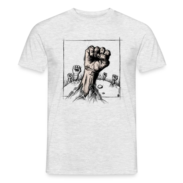 Maquette de T-shirt homme « Punk's Not Dead : Mort-Vivant Rebelle » à personnaliser