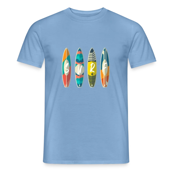 Surf : Planche & Soleil | Idée Cadeau Jeunesse sur T-shirt homme