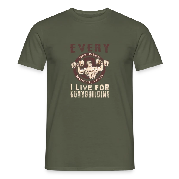 Bodybuilding: La Passion de la Musculation sur T-shirt homme