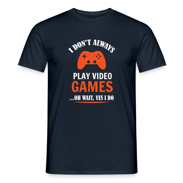Maquette de T-shirt homme « Manette Gaming » à personnaliser