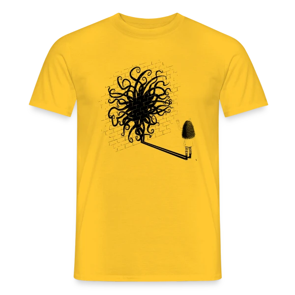 Maquette de T-shirt homme « Maman, je suis le Kraken ! » à personnaliser