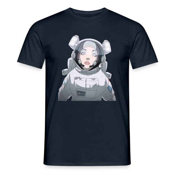 Astronaute Féminine Espace sur T-shirt homme