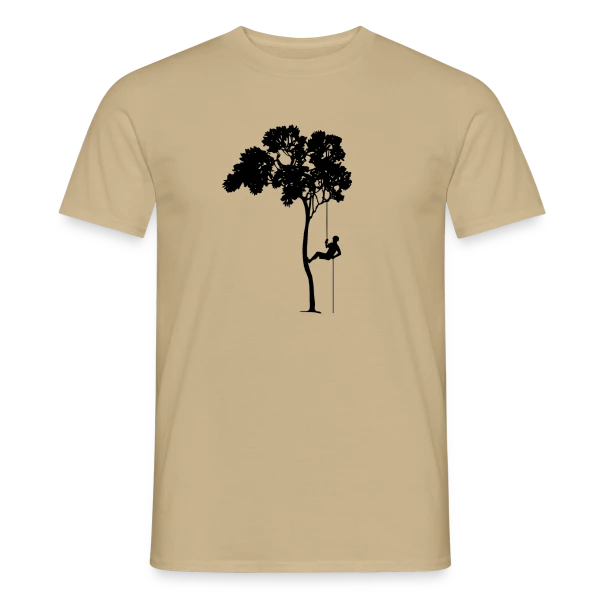 Passion Grimpeur d'Arbre & Abseil sur T-shirt homme