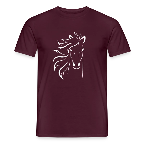 Silhouette Cheval Élégante sur T-shirt homme