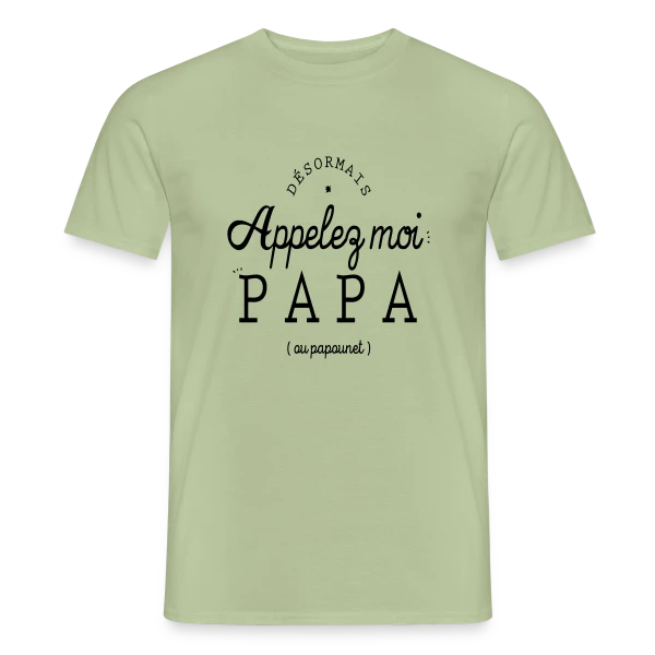 'Moi, c'est Papa Maintenant !' - Annonce Naissance sur T-shirt homme