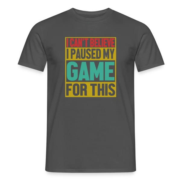 Maquette de T-shirt homme « Gamer Authentique : Affichez Votre Vraie Nature » à personnaliser