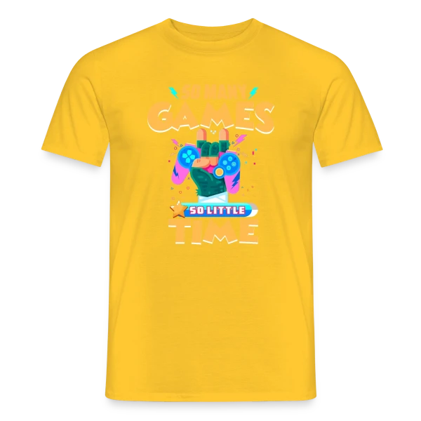 Maquette de T-shirt homme « Style Gaming Rétro » à personnaliser