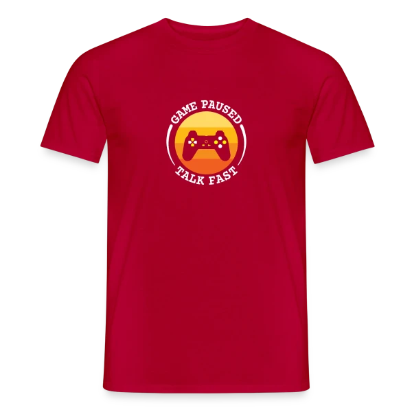 Maquette de T-shirt homme « Manette Rétro Gaming » à personnaliser