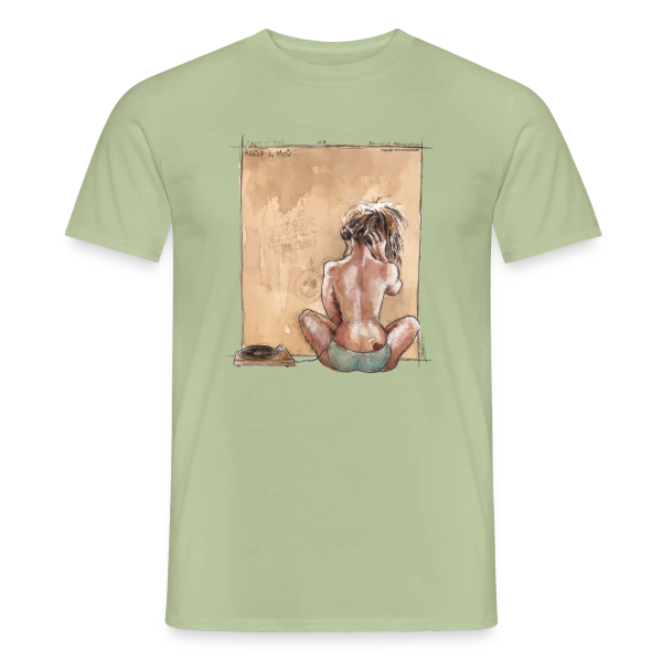 Maquette de T-shirt homme « L'Hymne Révolutionnaire de l'Amour » à personnaliser