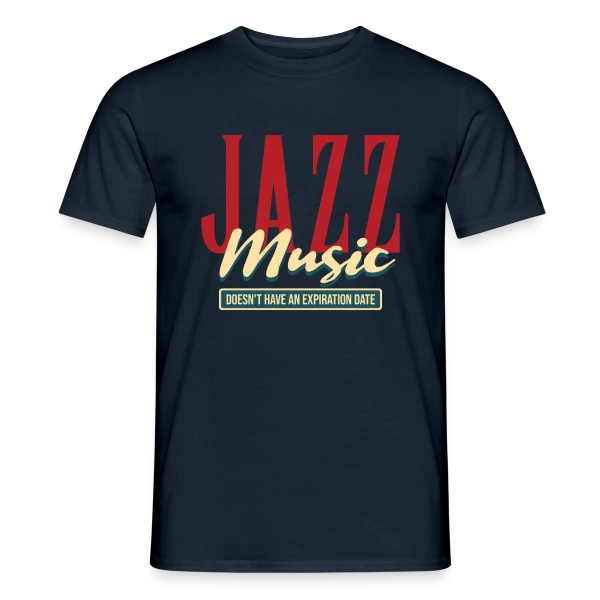 Maquette de T-shirt Homme « Classique "Jazz" » à personnaliser