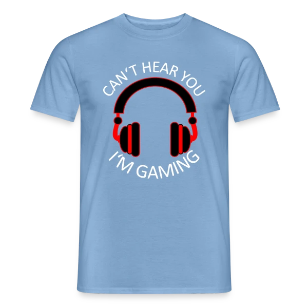 Maquette de T-shirt homme « L'Esprit du Gamer » à personnaliser