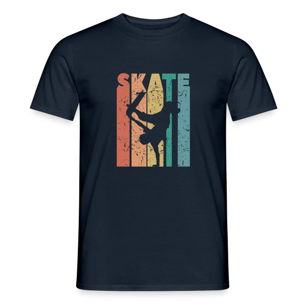 Maquette de T-shirt homme « Passion Skate Urbain » à personnaliser