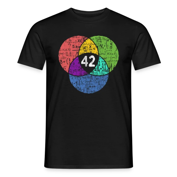 42 - La Réponse Ultime Nerd & Science-Fiction sur T-shirt homme