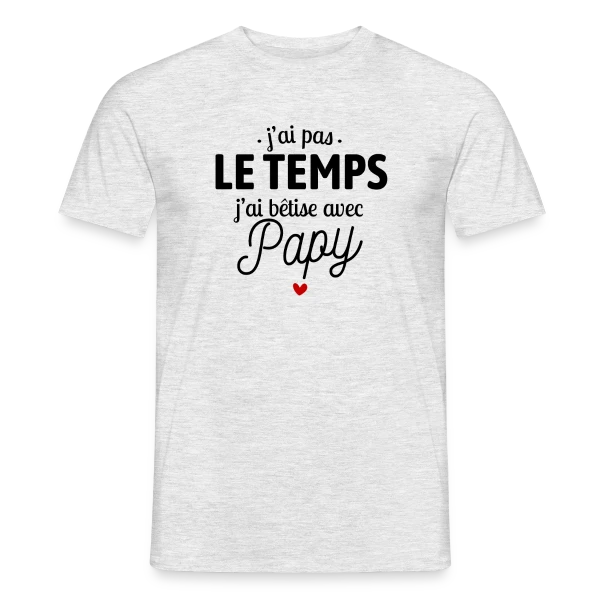 Maquette de T-shirt homme « J'ai Bêtise avec Papy ! » à personnaliser