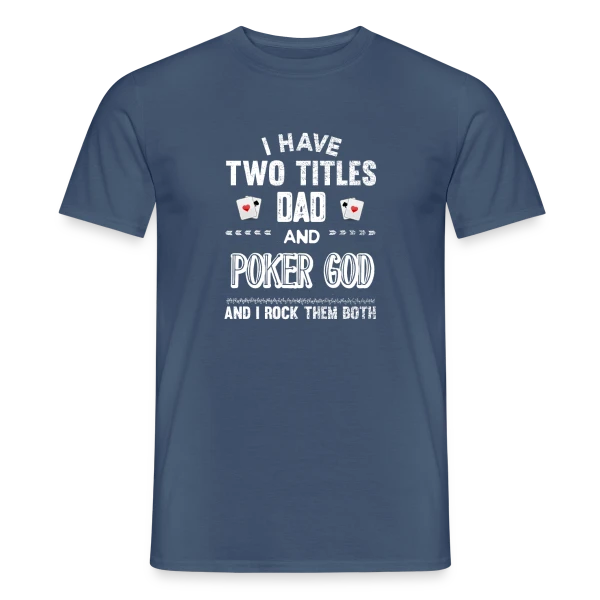 Maquette de T-shirt homme « King of Poker » à personnaliser