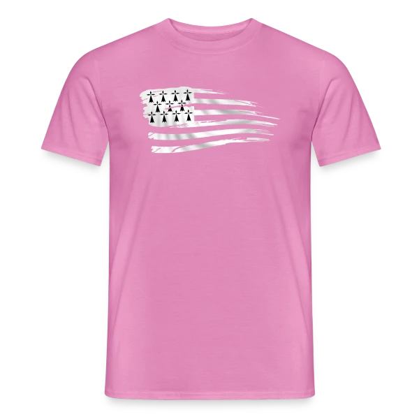 Maquette de T-shirt homme « Drapeau Breton Stylisé » à personnaliser