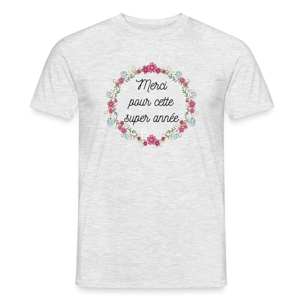 Maquette de T-shirt homme « Merci pour cette Année Incroyable » à personnaliser