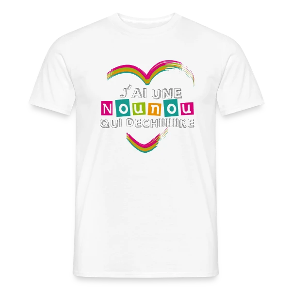 J'ai une Nounou Qui Déchire - Cadeau Unique sur T-shirt homme