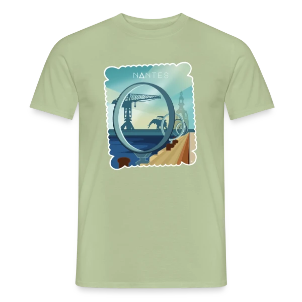Ville de Nantes - Design Urbain sur T-shirt homme