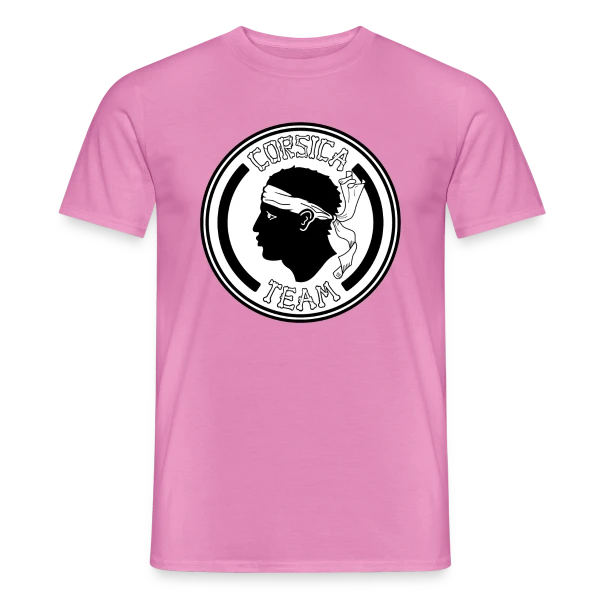 Maquette de T-shirt homme « Team Corsica Maure » à personnaliser