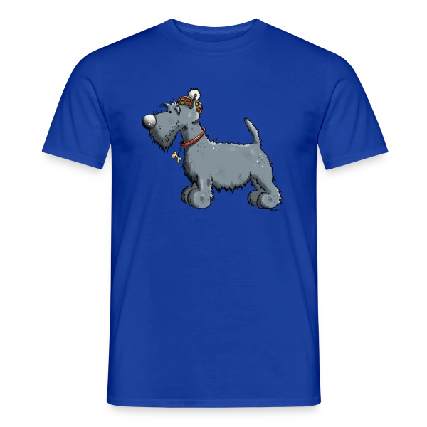 Maquette de T-shirt homme « Scottish Terrier Rigolo - Chien Scottie et Outlander » à personnaliser