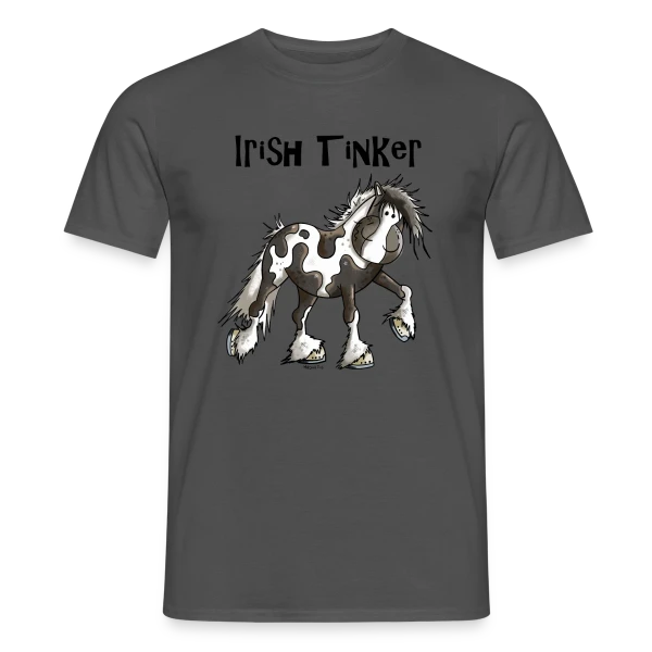 Maquette de T-shirt homme « Tracy l'Irish Tinker - Cheval de Rêve Irlandais » à personnaliser