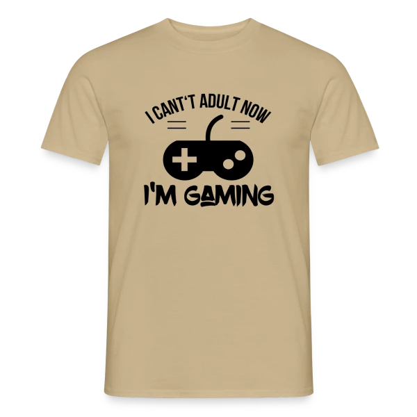 Maquette de T-shirt homme « Passion Gaming » à personnaliser