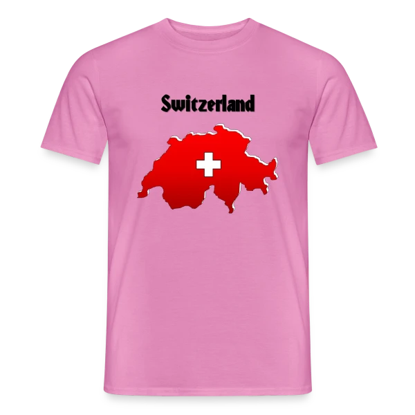 Voyage en Suisse sur T-shirt homme