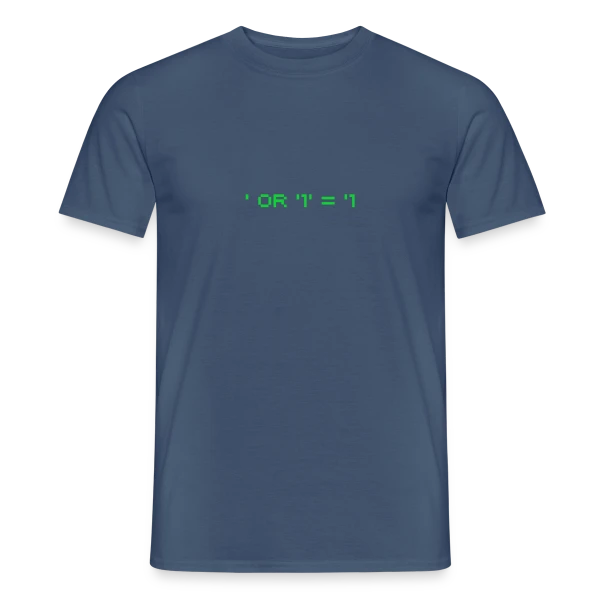 Hacker Pentest SQL Injection - Cybersécurité sur T-shirt homme