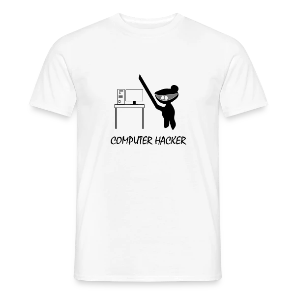 Codeur Ninja | Humour Hacker sur T-shirt homme