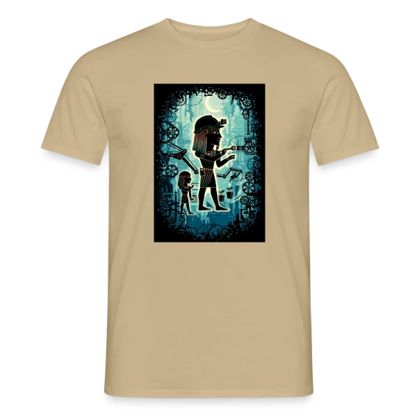 Maquette de T-shirt homme « Pharaon du Travail » à personnaliser