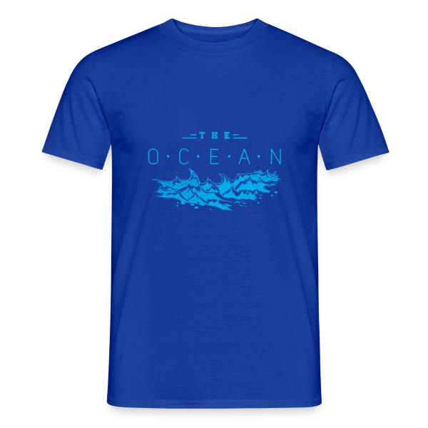 Maquette de T-shirt homme « Le Club de l'Océan » à personnaliser