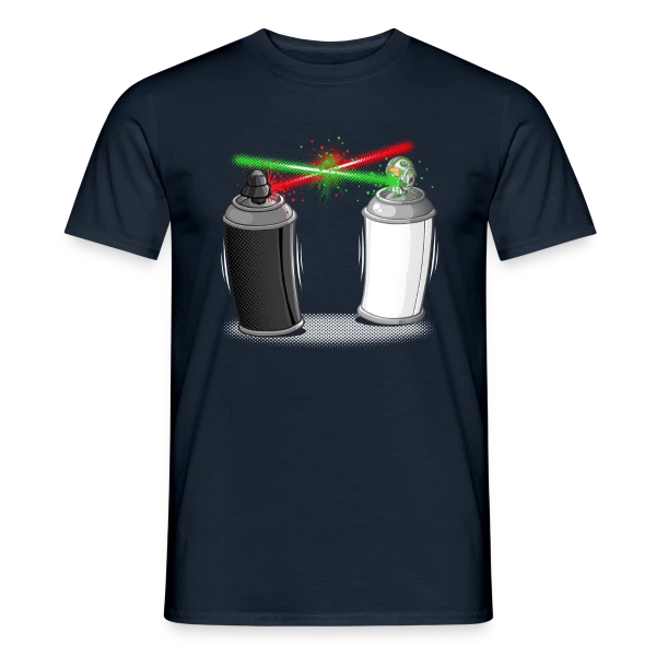 Maquette de T-shirt homme « Graffiti Urbain » à personnaliser