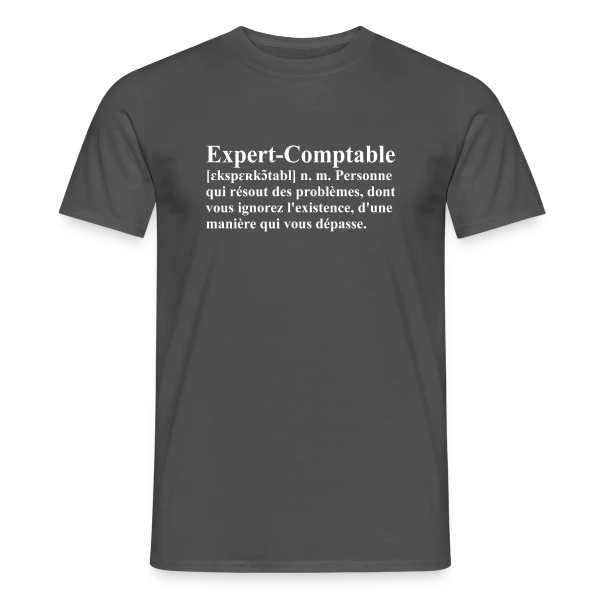 Définition de l'Expert-Comptable | T-Shirt Humour Métier sur T-shirt homme