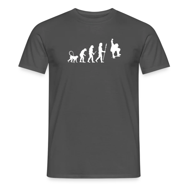 Maquette de T-shirt homme « Évolution du Skater » à personnaliser