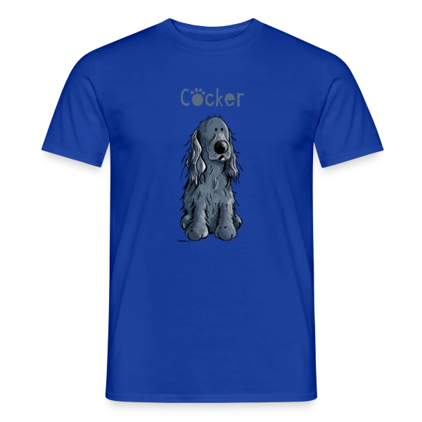 Maquette de T-shirt homme « Cocker Spaniel Amusant - Mon Chien Rigolo » à personnaliser