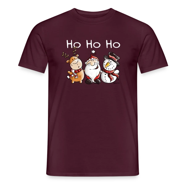 Ho Ho Ho Père Noël et ses Amis - Fête de Noël sur T-shirt homme