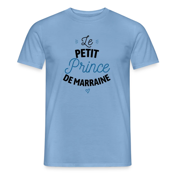 Maquette de T-shirt homme « Mon Petit Prince de Marraine » à personnaliser